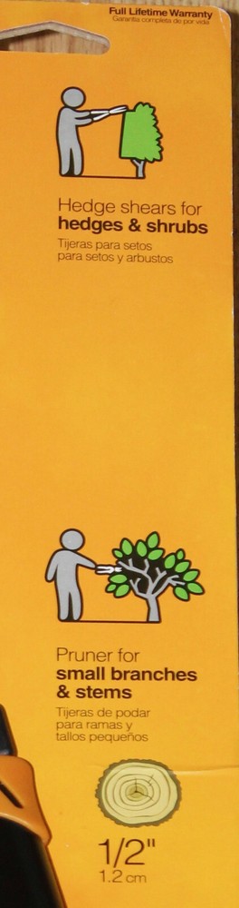 Fiskars 2pc Hedge & Shrub Care Set