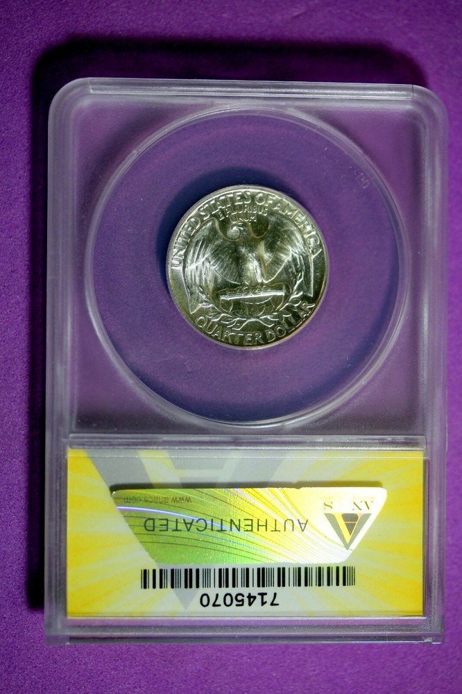1957 ANACS MS65 Washington Quarter #B29687