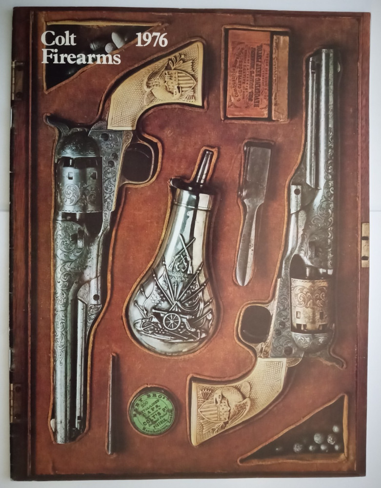 COLT FIREARMS  1976 19 PAGE COLOR CATALOG DRAGOON PEACEMAKER PYTHON 1851 NAVY
