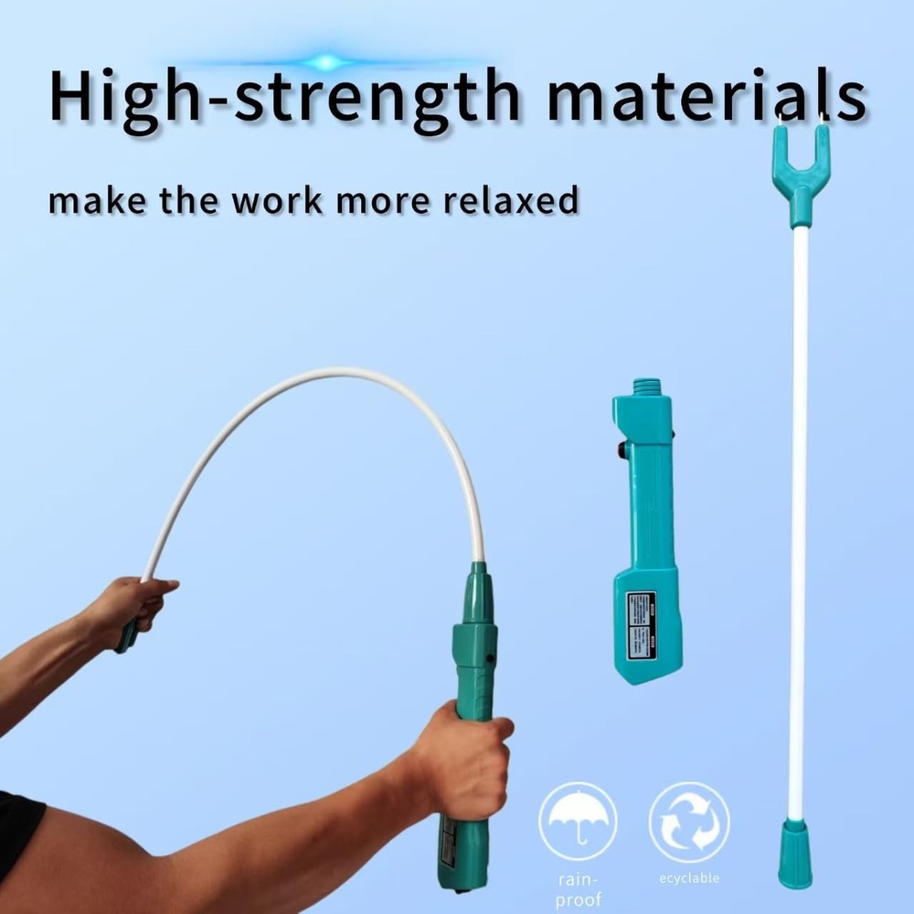 Cattle Prod Waterproof Stick with LED Light 26.3", Green