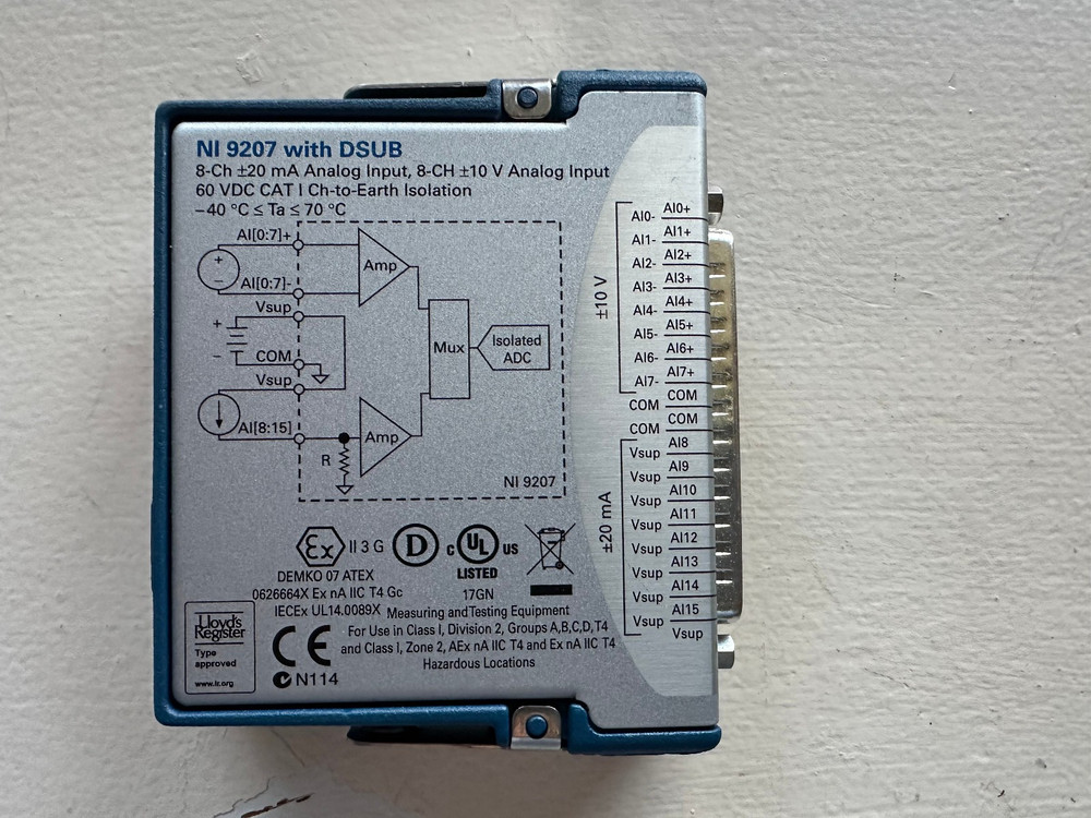 National Instruments NI 9207 Voltage and Current Input Module