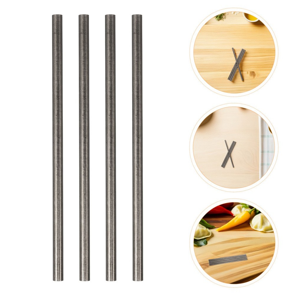 4 Pcs Handle Rivet Brass Dowels for Modeling 6mm Round Rods Solid