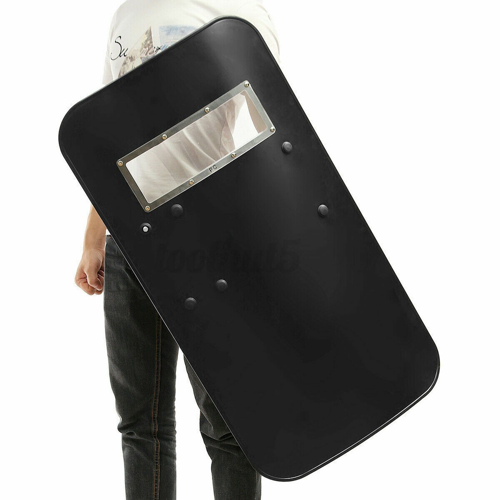 Tactical Hand-Held Anti-riot Shield Security Protection Durable Shield 3.5MM