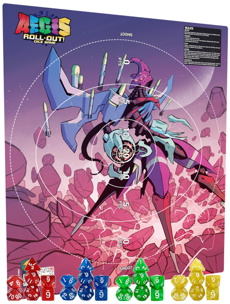 AEGIS Roll Out! Bundle (Massive Playmat + 28 Dice!)