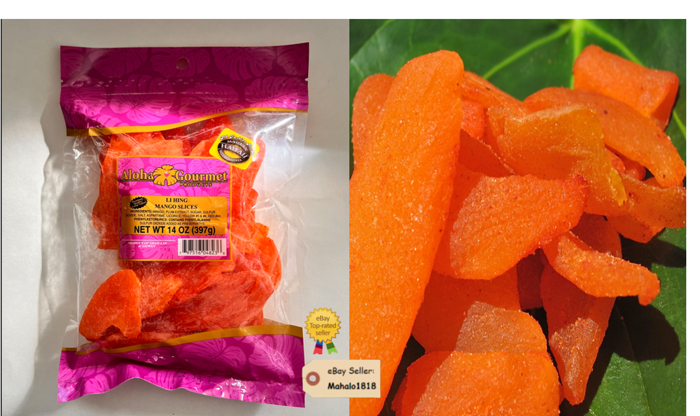 ALOHA GOURMET Li Hing Mango Slices 14 oz.