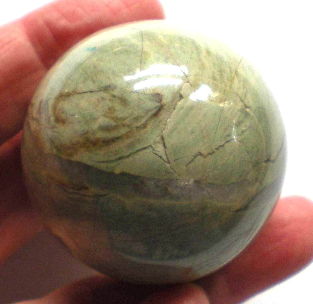 Silver Leaf Jasper 35mm Sphere sc781b