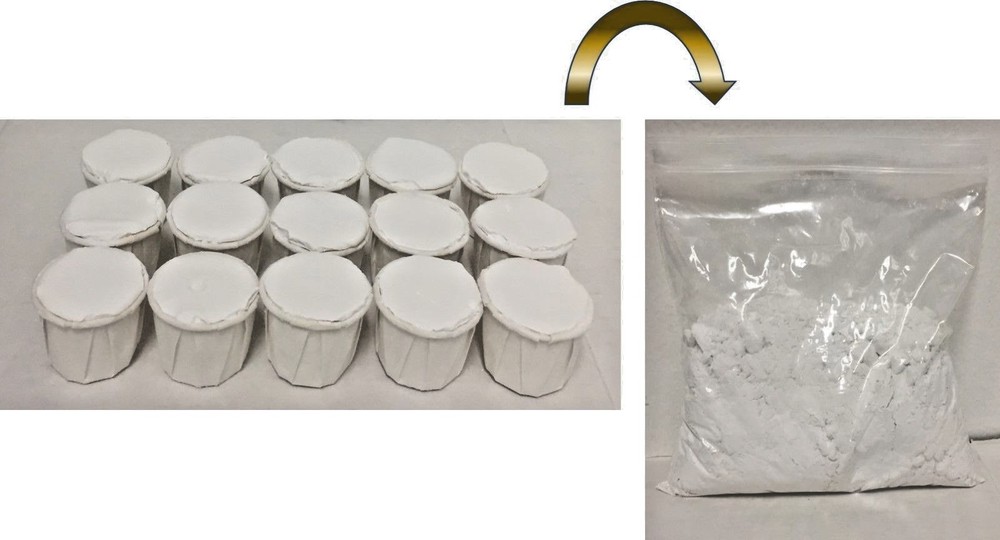 Cascarilla Eggshell Powder. Ziploc Bag Equals To 15 Cups