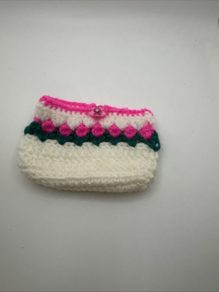 Crocheted small bag bags Getting 1