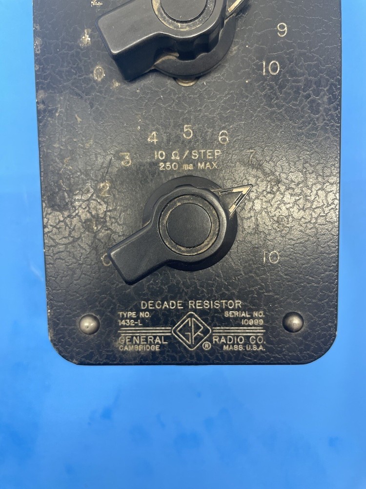 Vintage General Radio decade resistor 1432-L