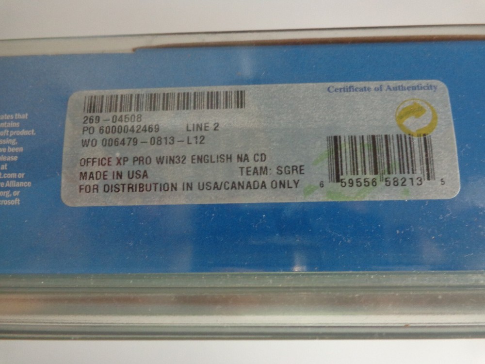 Microsoft Office XP Professional 269-04508 New! Retail Box