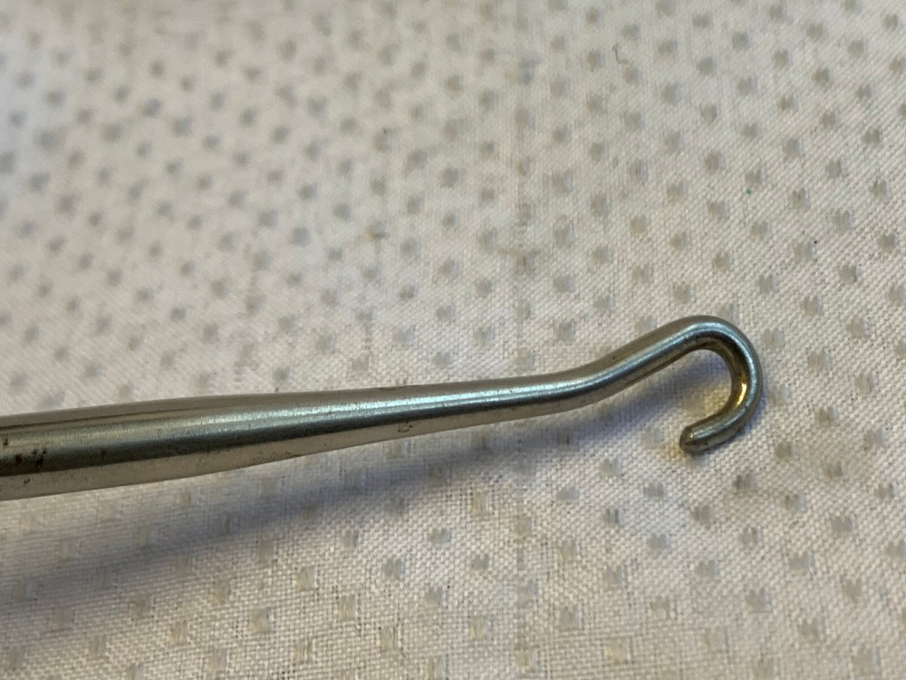 Victorian Webster Lace Puller Button Hook 30.15g Sterling Silver Handle