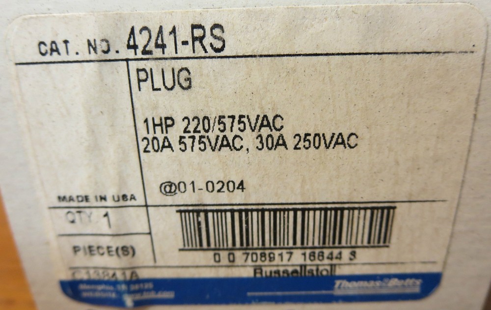 Thomas & Betts 4241-RS Plug