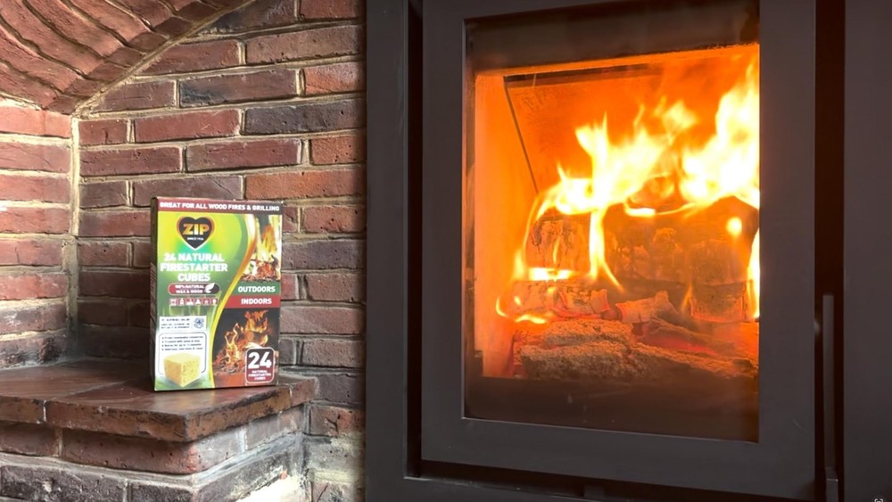Zip 100536000 Natural Firestarter Cubes 24 Count, White Label