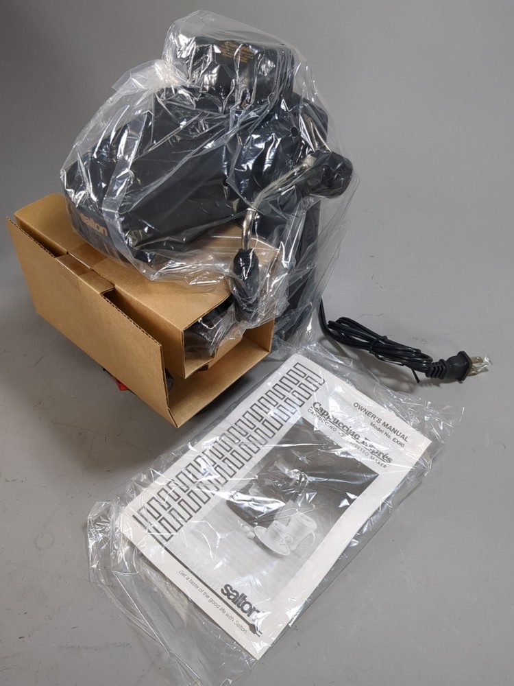 Salton Cappuccino Express EX80BLK Espresso Maker Open Box Complete
