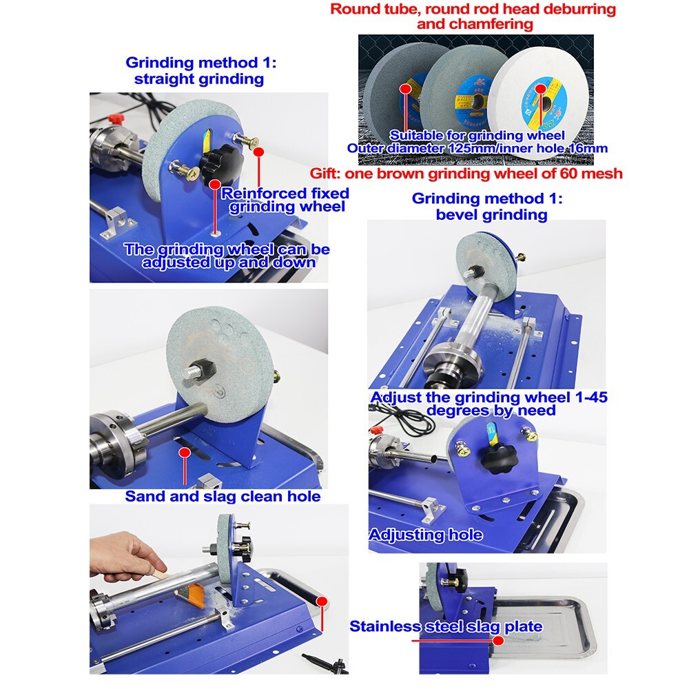 Desktop Type Metal Pipe Rod Multifunctional Processing Machine Industry