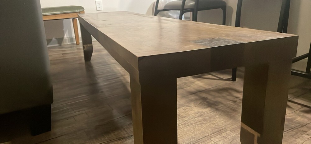 Solid Oak Wood Bench