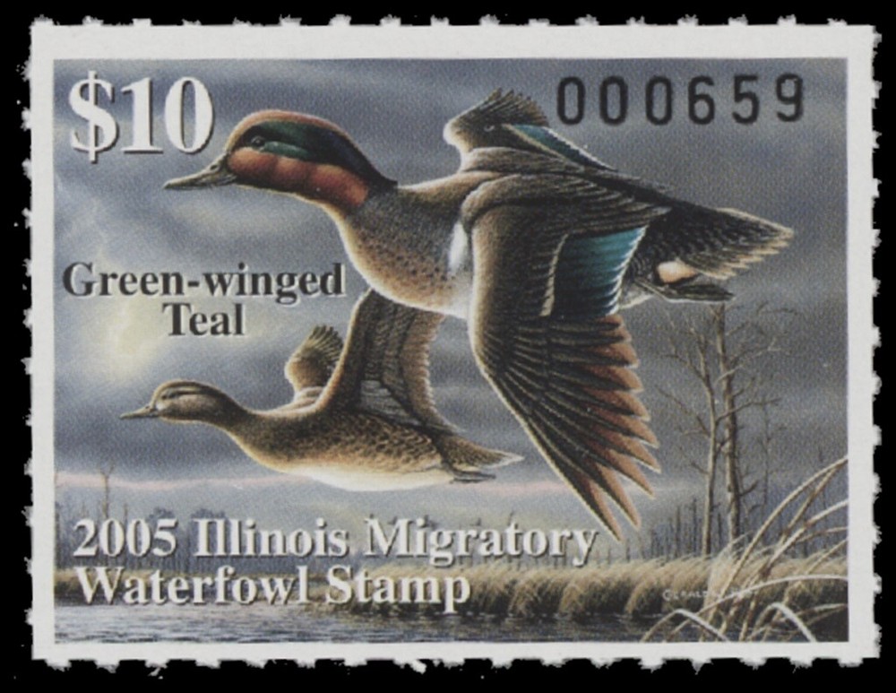 2005  Illinois State Duck Stamp Mint Never Hinged. Original Gum