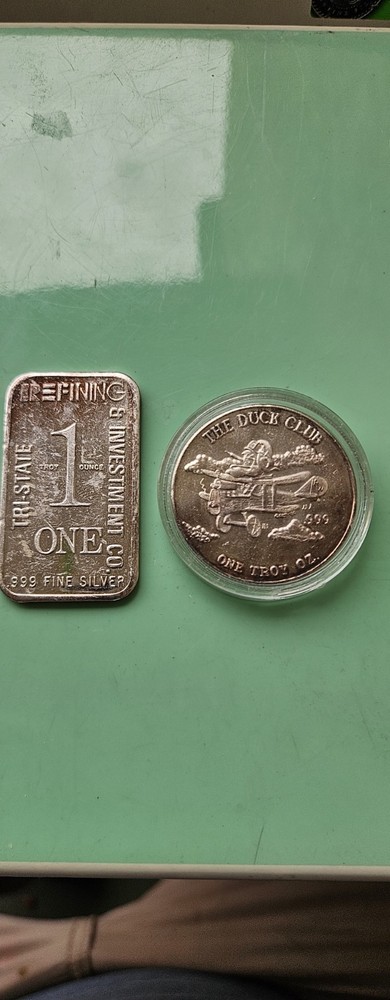 2x Vintage Silver Divisible Coins