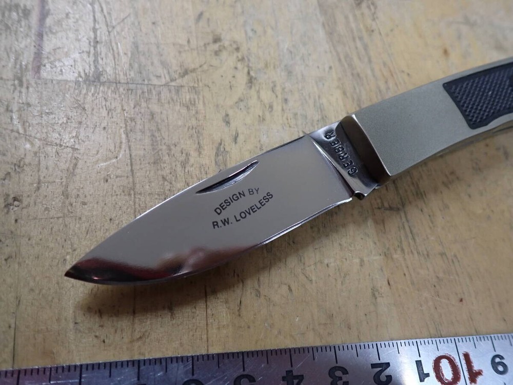 GERBER folding knife loveless design rubber without box