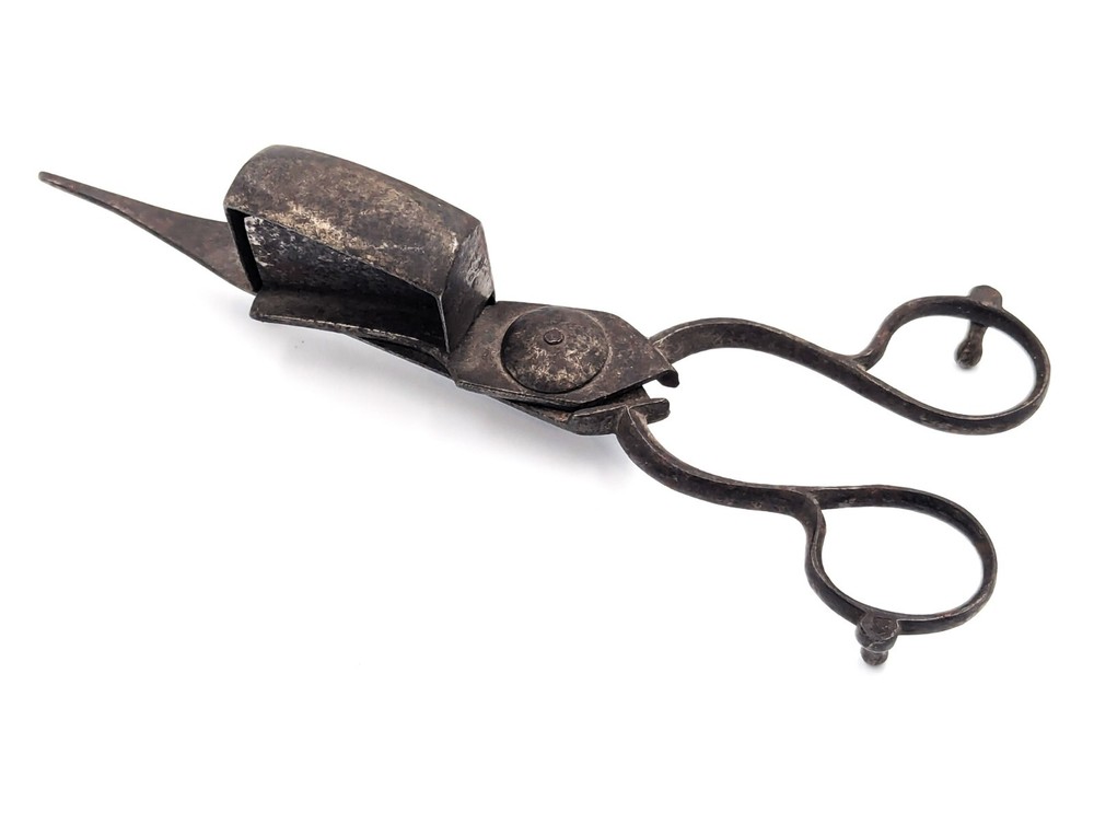 Antique Candle Snuffer Wick Trimmer Iron Silver ?