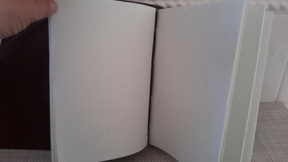 Leather Journal Writing Notebook Vintage Look Handmade Bound Notepad Pre-owned