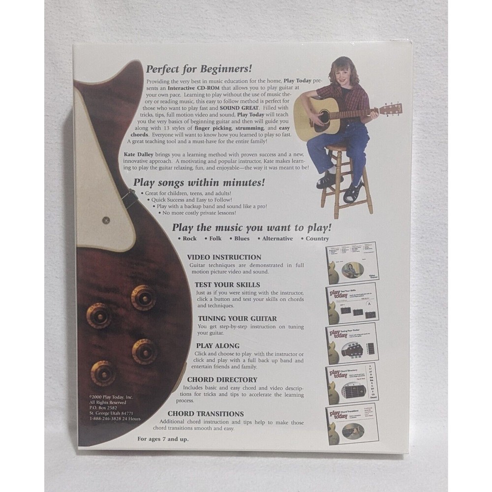 Learn Guitar Today - Quick & Easy Interactive Lessons - [CD-ROM] - New