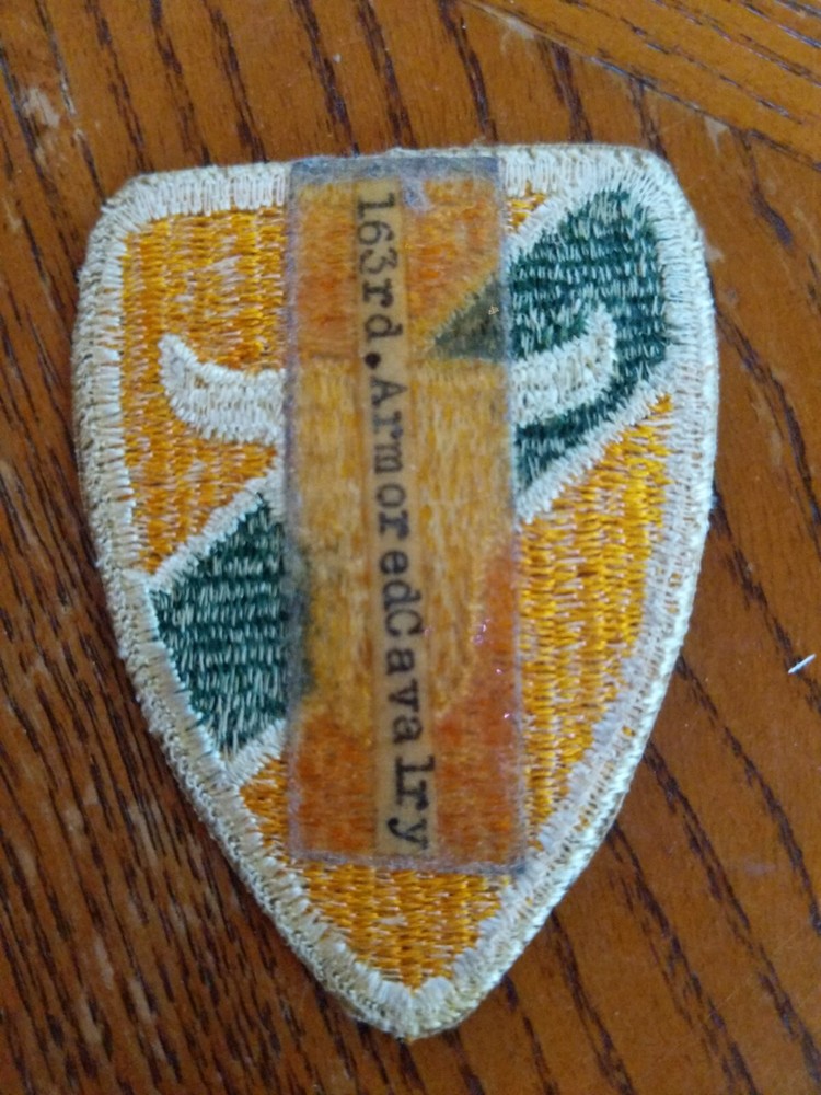 Original 163RD Armored Brigade Patch