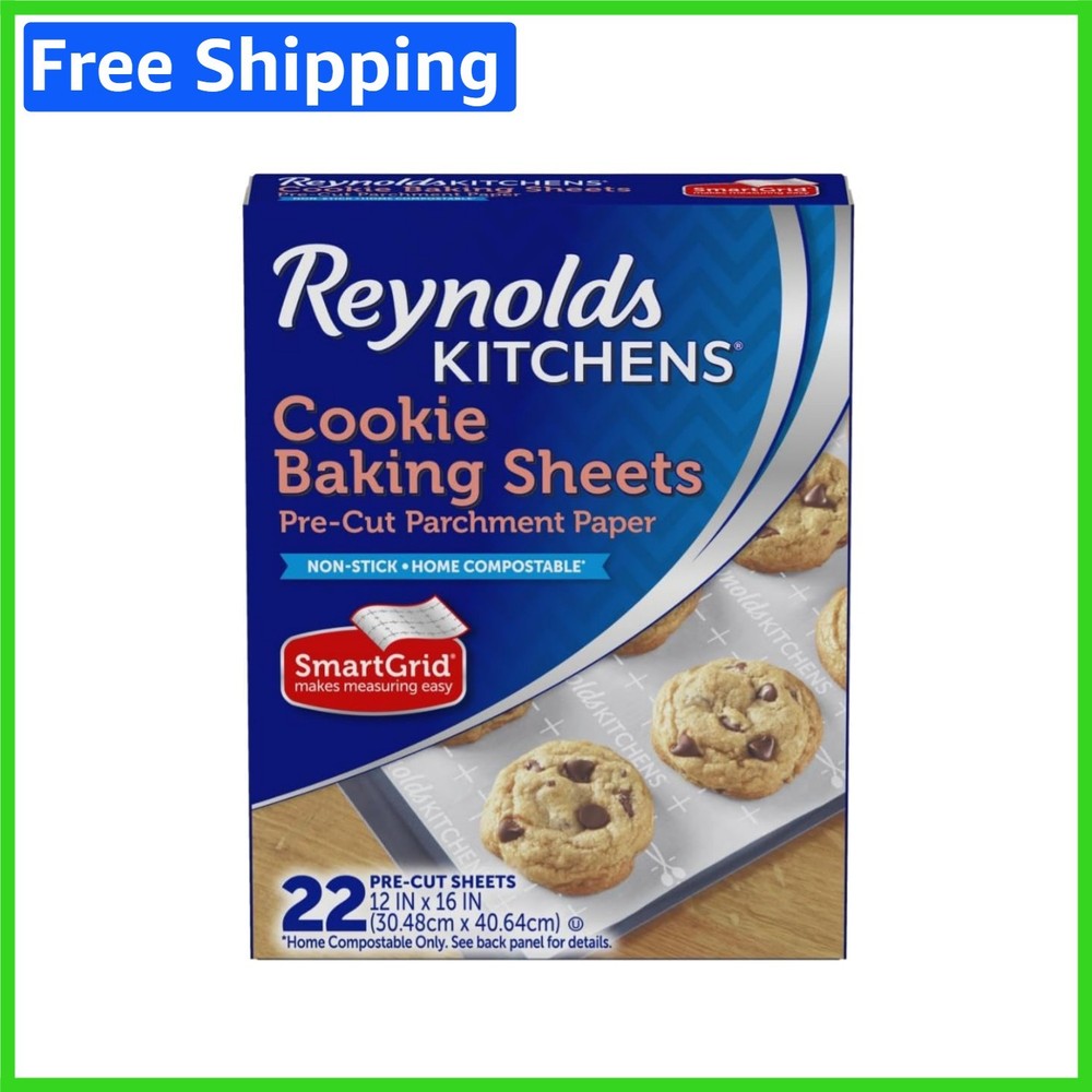 Quality Pre-Cut Baking Sheets with SmartGrid - 12x16, 22 Count for Easy Baking