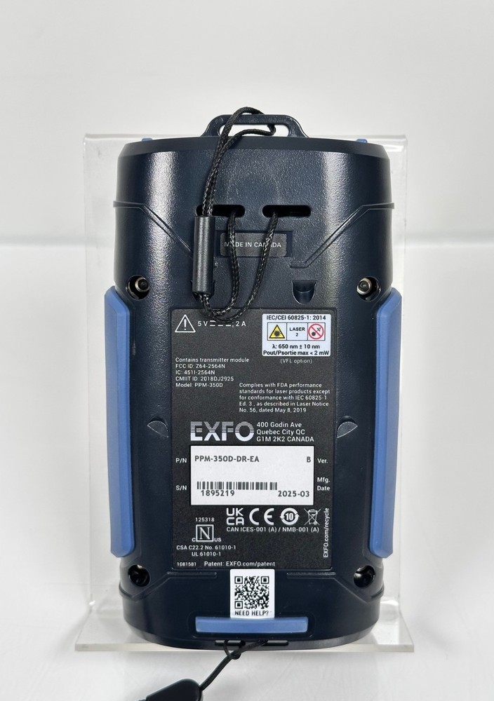 EXFO PPM-350D-DR-EA Optical Power Meter