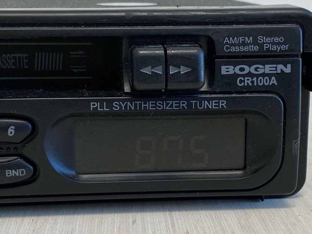 Bogen CR100A AM/FM Cassette Deck School PA System Address - Read Description