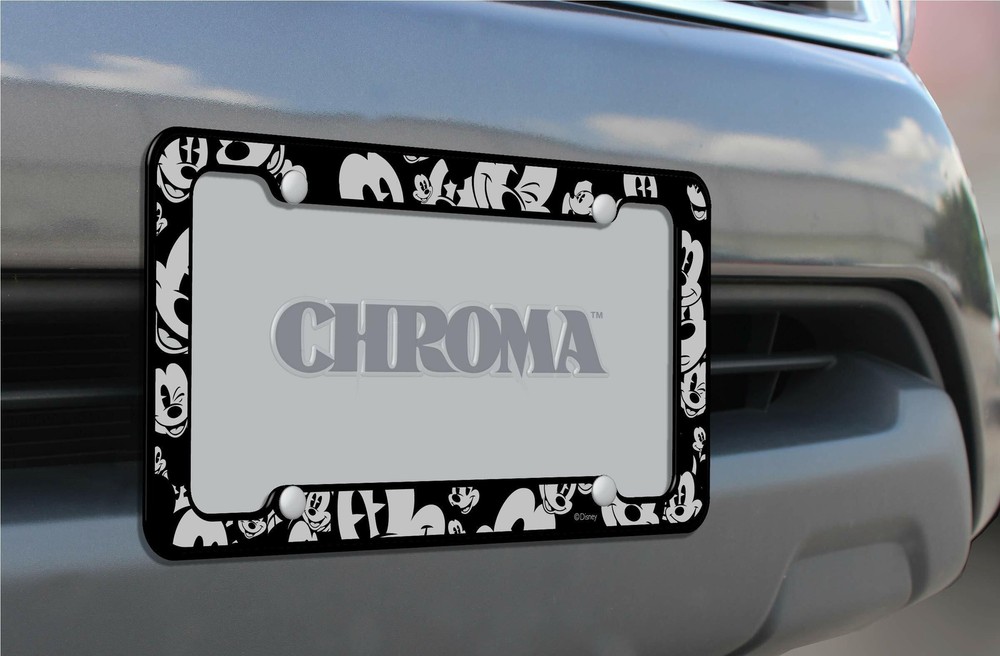 Chroma Graphics Mickey Mouse Emoji Heads Plastic Plate Frame
