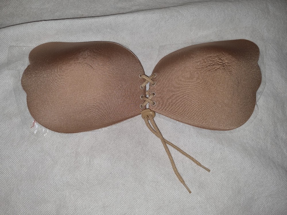Silicone Adhesive Stick On Push Up Strapless Backless Invisible Bra D Cup (TV)