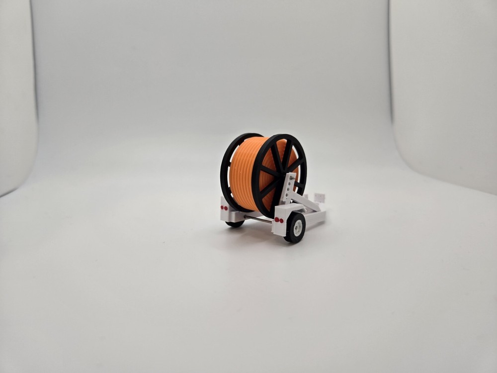 Custom 1/64 Scale Cable Reel Trailer