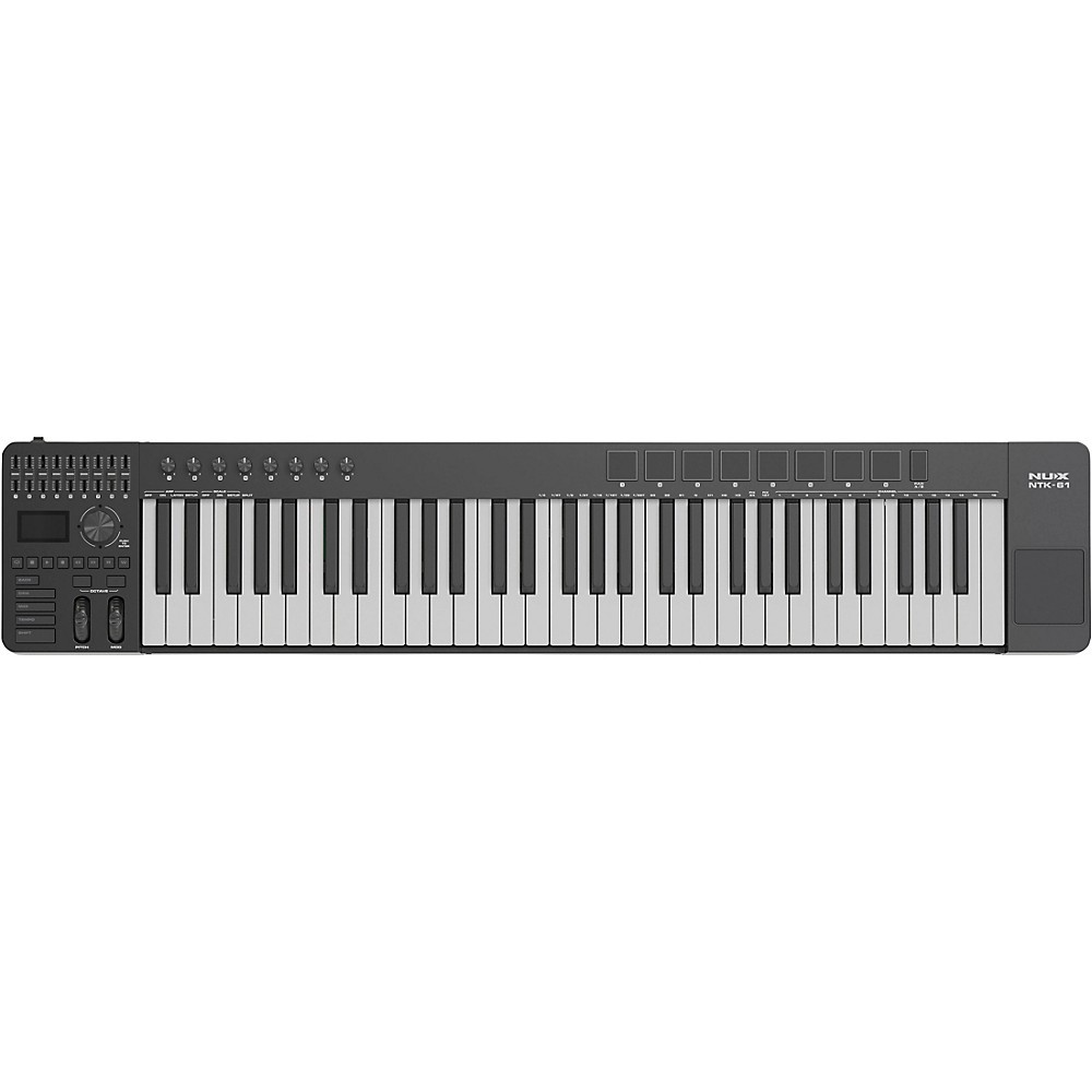 NUX NTK-61 MIDI Keyboard Controller Black LN