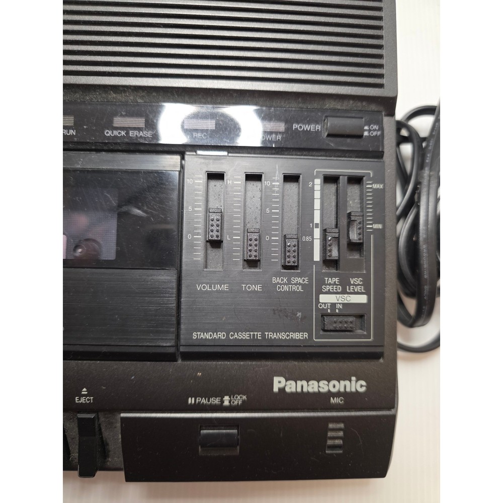 Panasonic RR-830 Cassette Transcriber Dictation Machine VSC Variable Speech