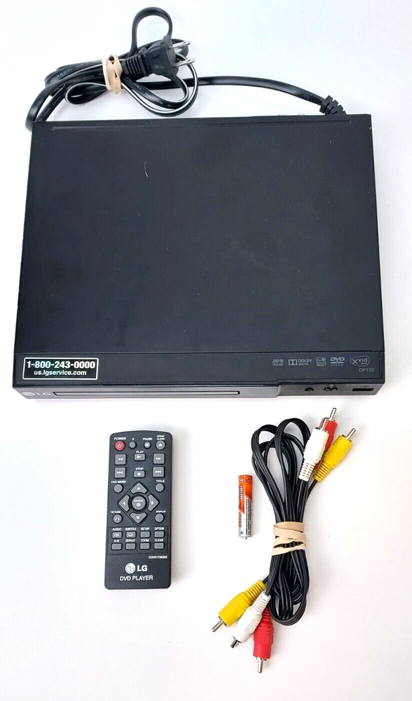 LG DP132H DVD CD Player With Remote Tested & Working