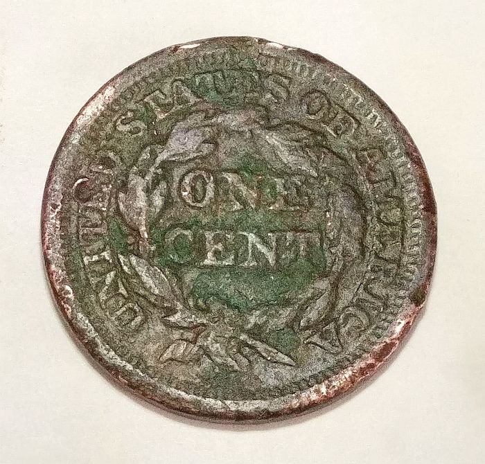 1847 Braided Hair Large Cent