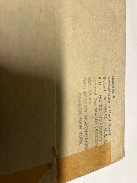 Springfield 1903A1 Hand Guard NOS