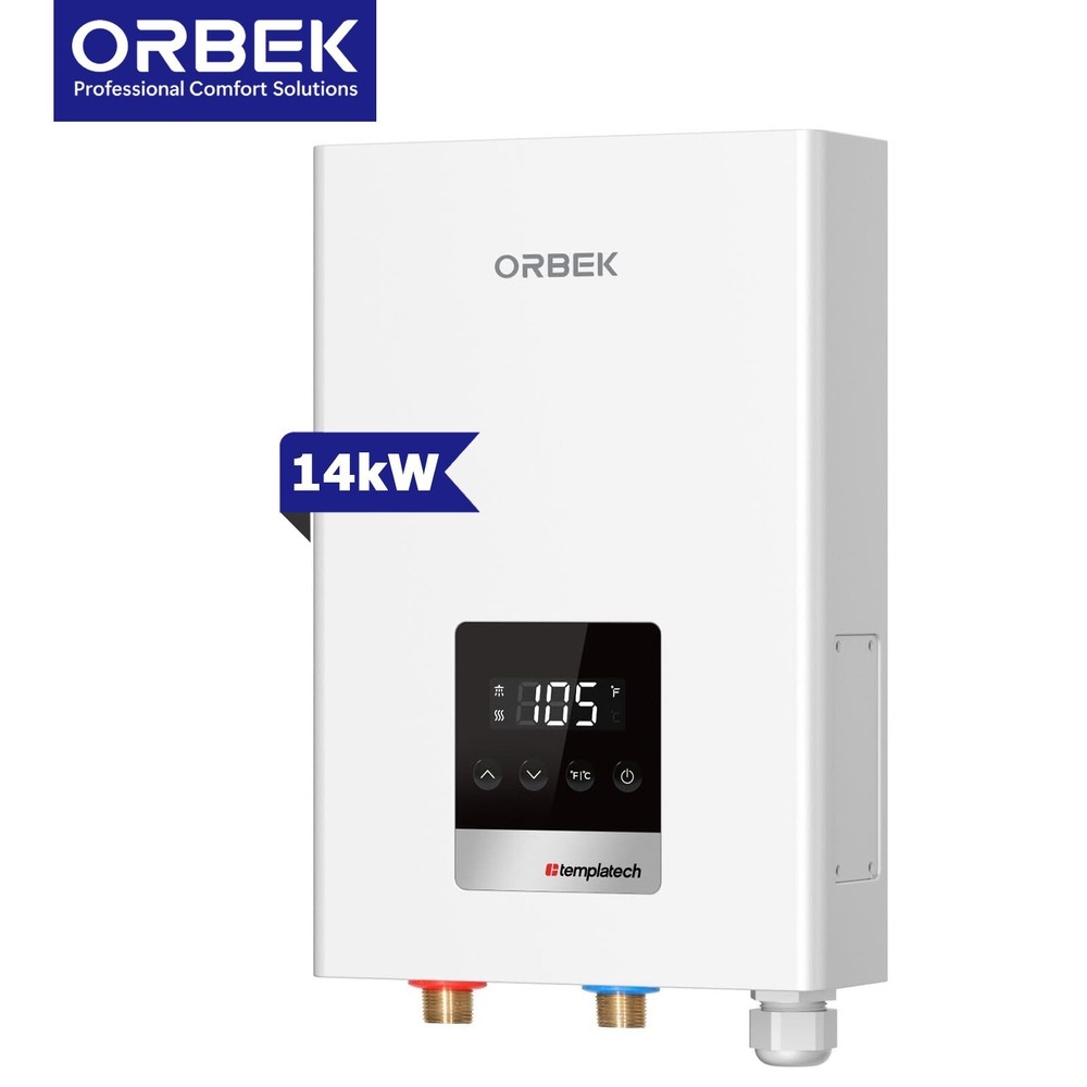 14KW Tankless Water Heater Electric On-Demand Instant Hot Water for Whole House