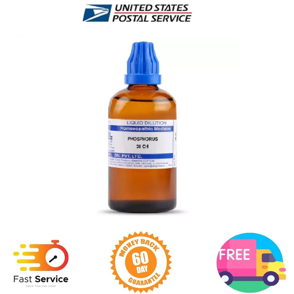 SBL Homeopathic Phosphorus Dilution (30 ML / 100 ML) (Select Potency)