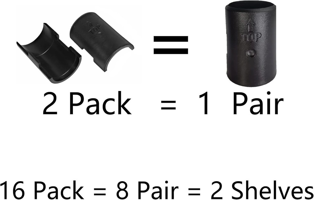 Wire Shelf Lock Clips Set