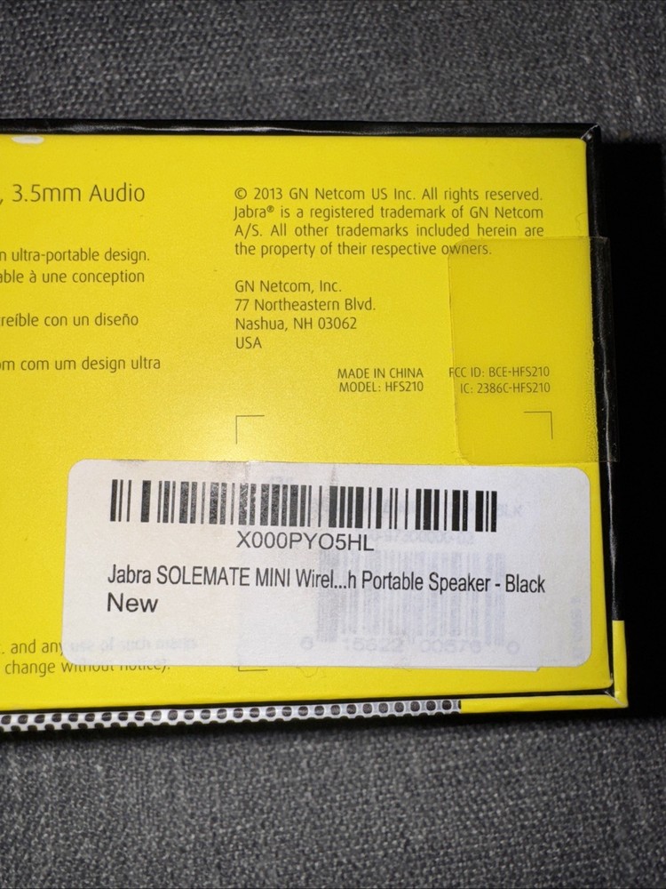 Jabra Solemate Mini Wireless Bluetooth Speaker - Blue