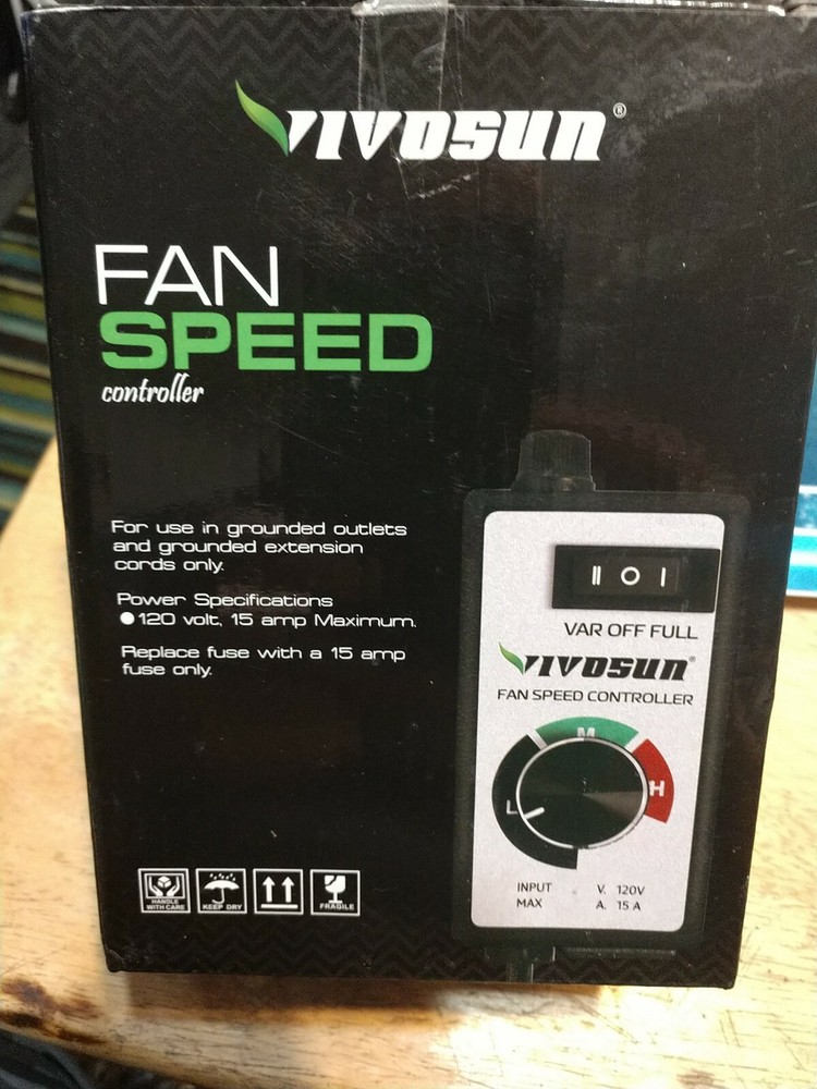 VIVOSUN Variable Vent Fan Speed Adjuster Inline Duct Fan Speed Controller