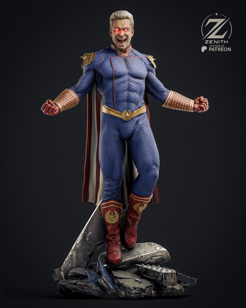 Homelander Statue 3D Printed Kit Unpainted/Unassembled