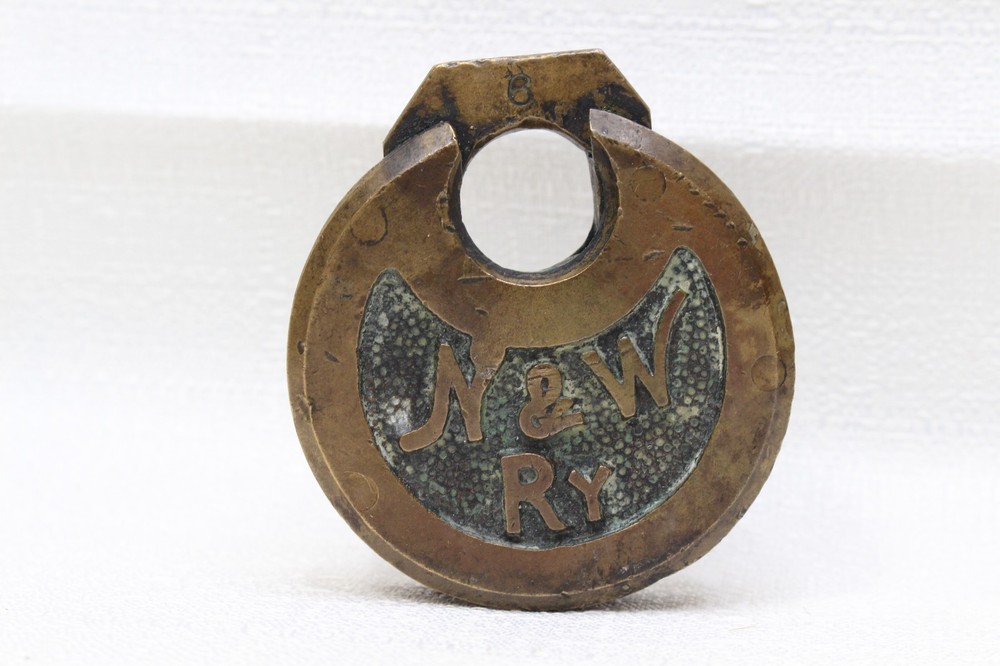 ORIGINAL SOLID BRASS PANCAKE LOCK PADLOCK NO KEY