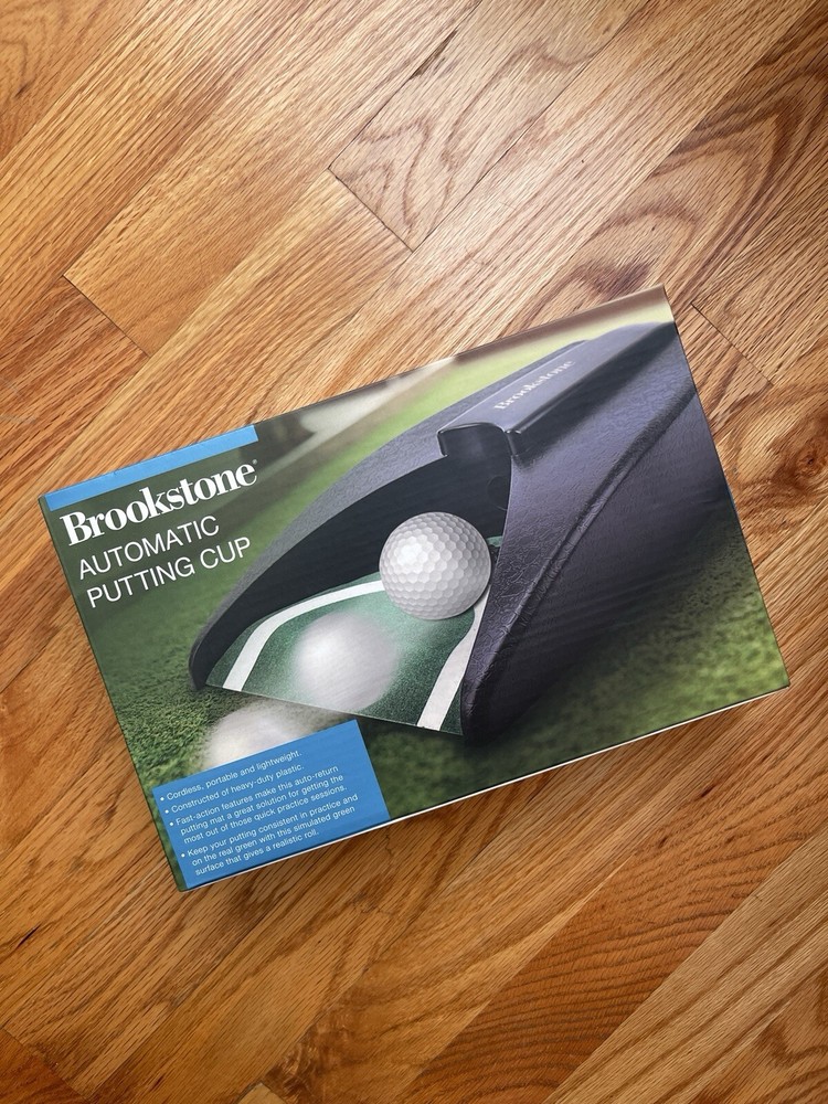 Brookstone Cordless Automatic Putting Cup Portable & Lightweight
