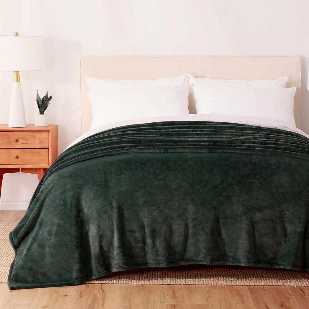 Berkshire Life, Plush Solid LuxeLoft Blanket (Choose Color + Size)