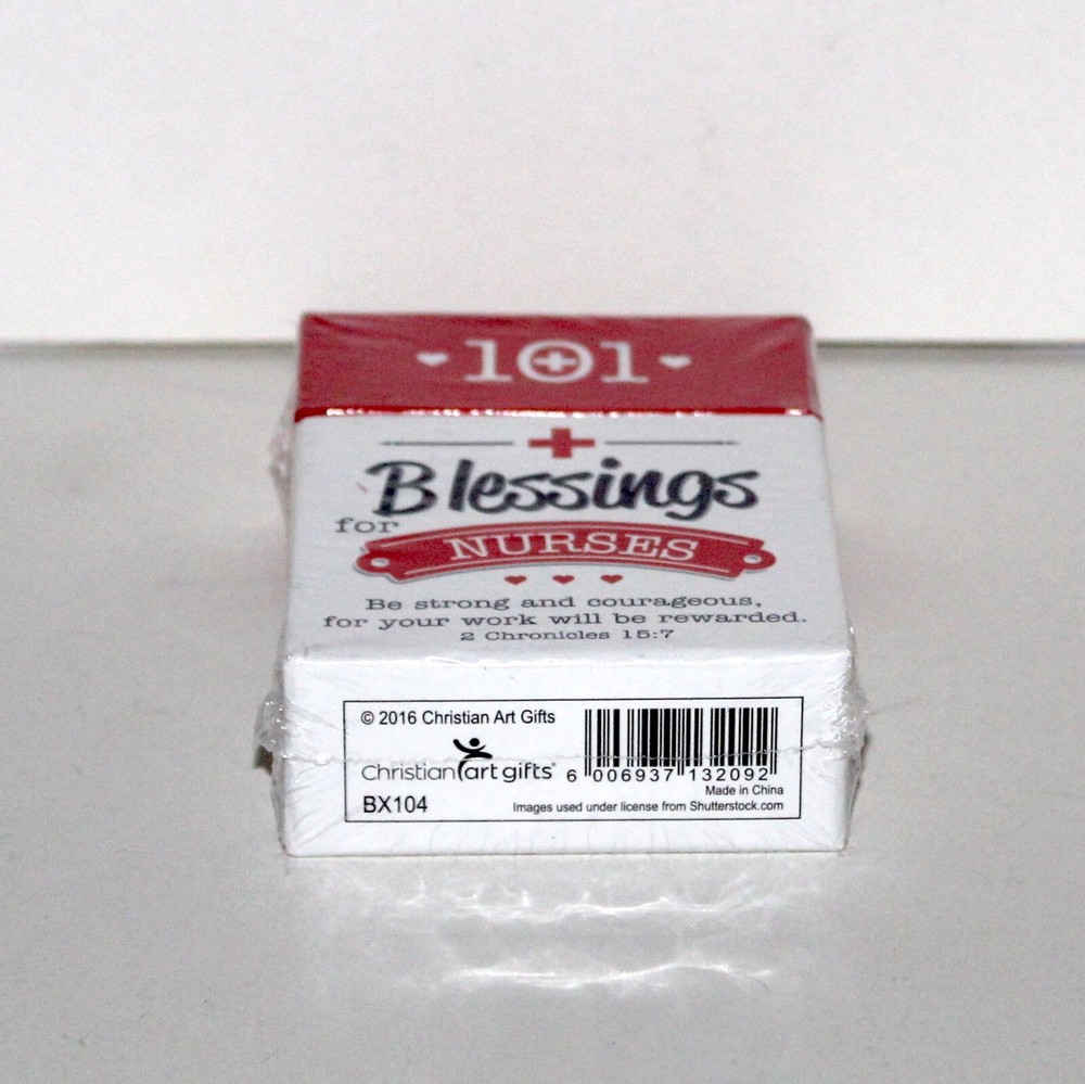 101 BLESSINGS FOR NURSES cards 2016 NEW in box christian scripture quotes