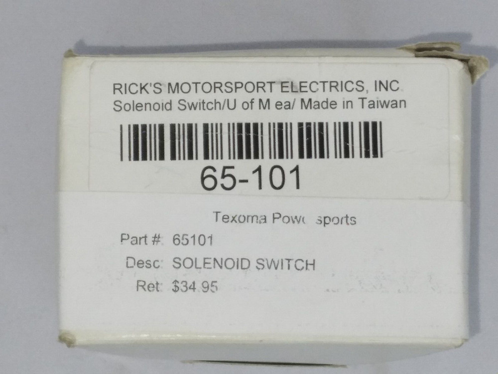 65-101 Solenoid Switch Fitment in Description