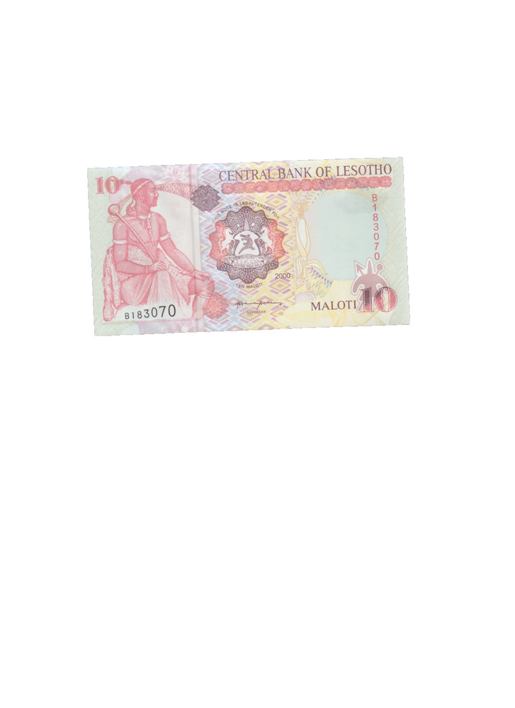LESOTHO 2000 10 MALOTI BANKNOTE  P15a UNCIRCULATED